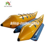 0.9mm PVC Tarpaulin 10 Seats Inflatable Banana Boat for Sale Customized Banana Boat