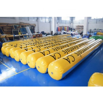 Water Park Inflatable Long Tube / Inflatable Swim Buoys For Sale