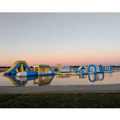 Australia New Inflatable Floating Waterpark Equipment / Inflatable Floating Obstacle / Outdoor Water Sports Park