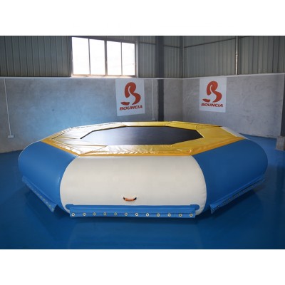 Jumping Inflatable Water Trampoline / Aqua Trampoline For Lake