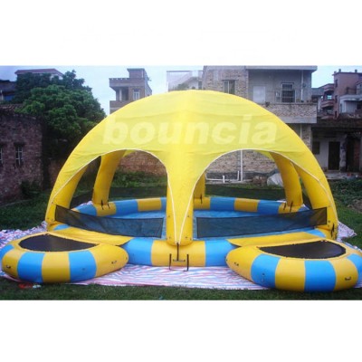 0.9mm PVC Tarpaulin Activity Inflatable Pool With Cover And Platform