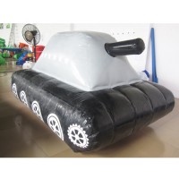 0.6mm PVC Tarpaulin Paintball Inflatable Tank For Sale