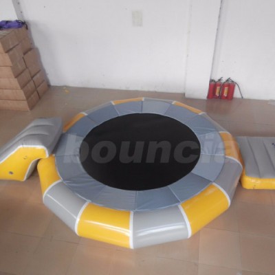 Inflatable Water Trampoline With Slide For Water Pool