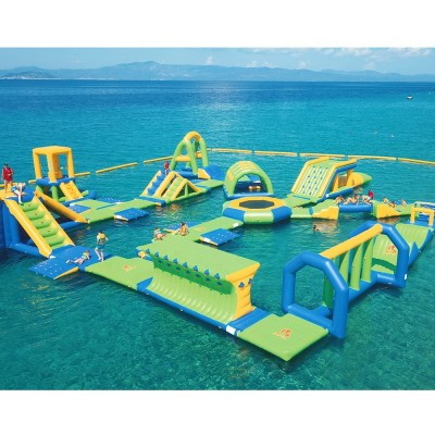 2020 New Aqua Inflatable Water Game In Greece/ Floating Inflatable Sea Waters Park Price