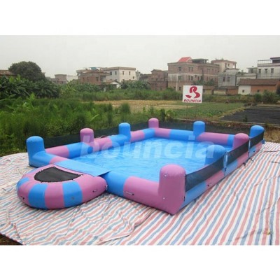 Bouncia Manufactures Inflatable Hamster Ball Water Pool With Platform