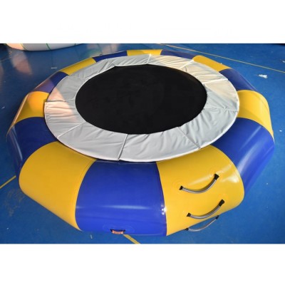 Inflatable Sea Trampoline / Water Trampoline With Spring